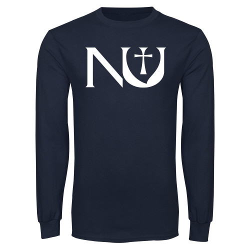  Navy Long Sleeve T-Shirt - NU Stand Alone