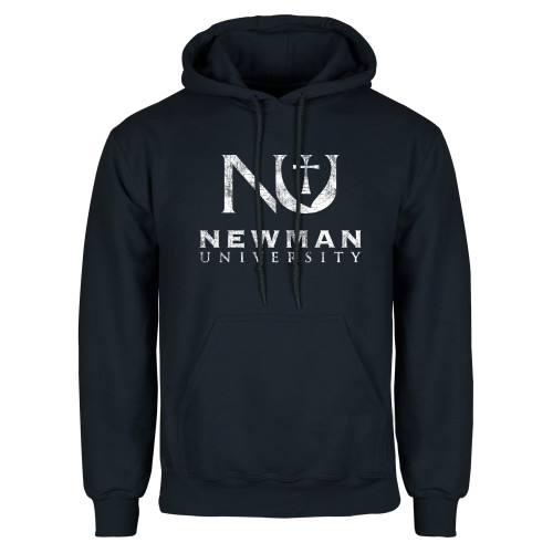  Navy Fleece Hoodie - NU Distressed