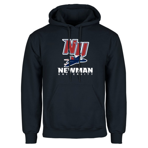  Navy Fleece Hoodie - NU Jet and Newman Hybrid Mark Vertical