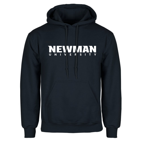  Navy Fleece Hoodie - Newman University Wordmark