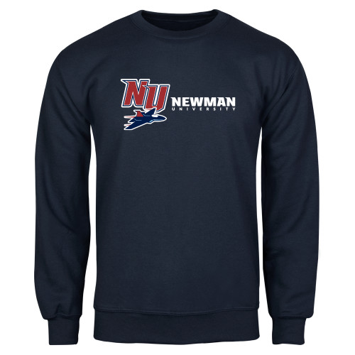 Navy Fleece Crew - NU Jet and Newman Hybrid Mark Horizontal