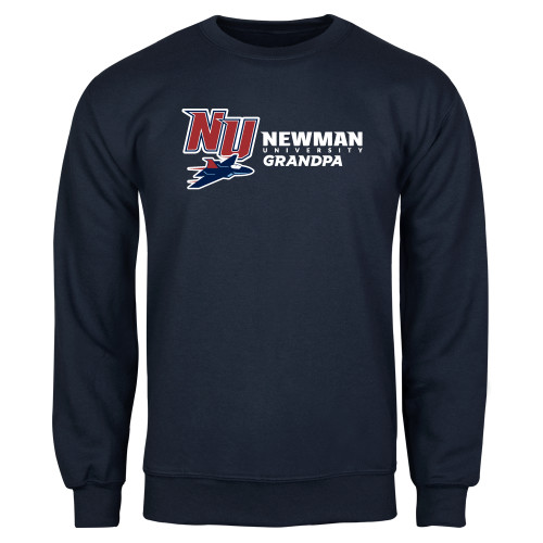  Navy Fleece Crew - Newman University Grandpa