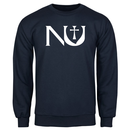  Navy Fleece Crew - NU Stand Alone