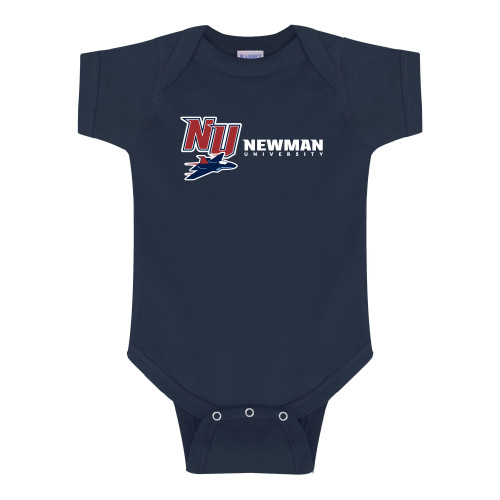  Navy Infant Onesie - NU Jet and Newman Hybrid Mark Horizontal
