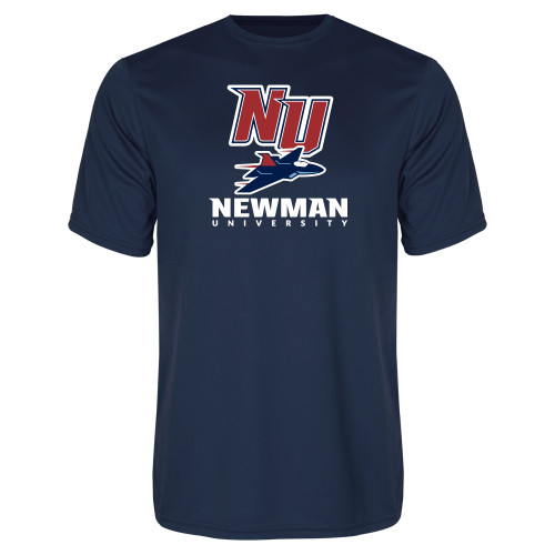  Navy Performance Tee - NU Jet and Newman Hybrid Mark Vertical