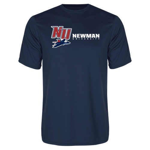  Navy Performance Tee - NU Jet and Newman Hybrid Mark Horizontal