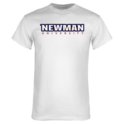  White T Shirt - Newman University Wordmark