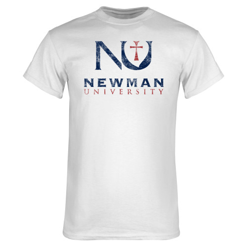  White T Shirt - NU Distressed