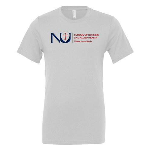  Bella + Canvas White Jersey Cotton T Shirt - NU School of Nursing Anesthesia