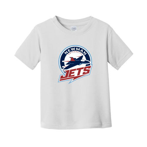  Toddler White T Shirt - Newman University Jets Full Primary Mark