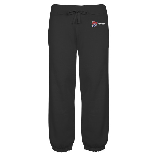  ENZA Womens Black Banded Fleece Capri - NU Jet and Newman Hybrid Mark Horizontal