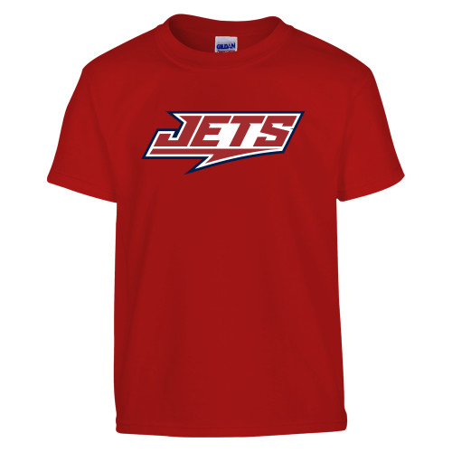  Youth Red T Shirt - Jets Wordmark