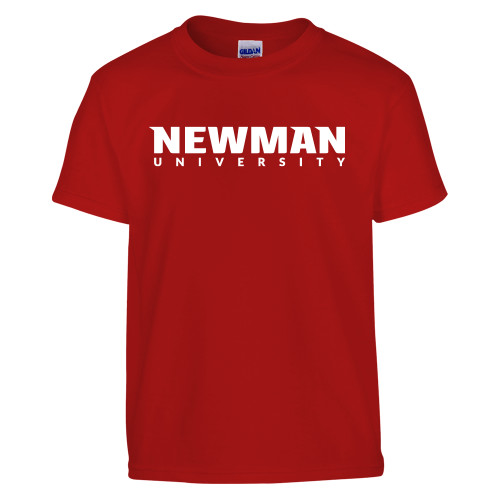  Youth Red T Shirt - Newman University Wordmark