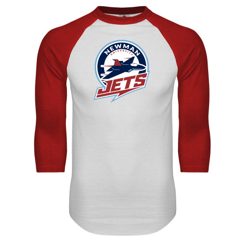 Main Image for  White/Red Raglan Baseball T Shirt