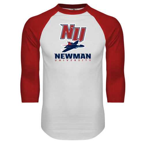 Main Image for  White/Red Raglan Baseball T Shirt