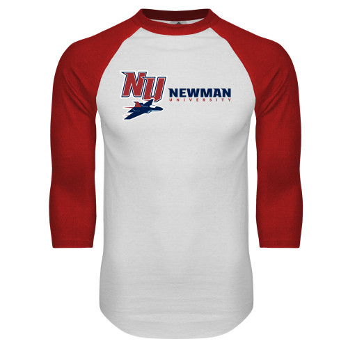 Main Image for  White/Red Raglan Baseball T Shirt