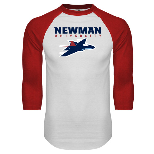 Main Image for  White/Red Raglan Baseball T Shirt