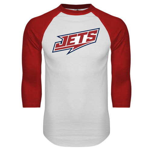 Main Image for  White/Red Raglan Baseball T Shirt