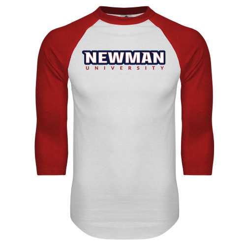 Main Image for  White/Red Raglan Baseball T Shirt