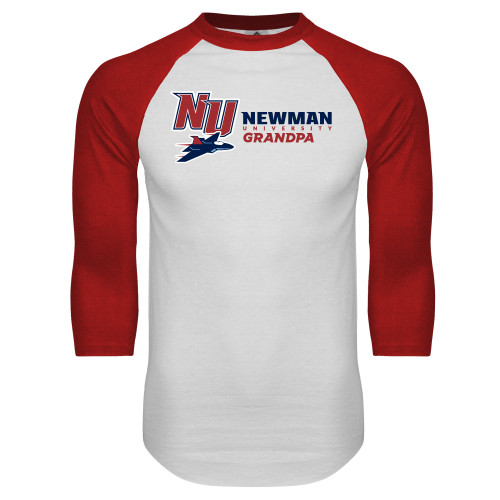 Main Image for  White/Red Raglan Baseball T Shirt