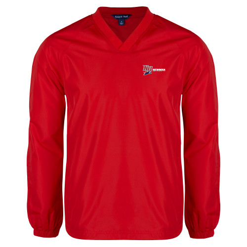  Red V Neck Raglan Windshirt - NU Jet and Newman Hybrid Mark Horizontal