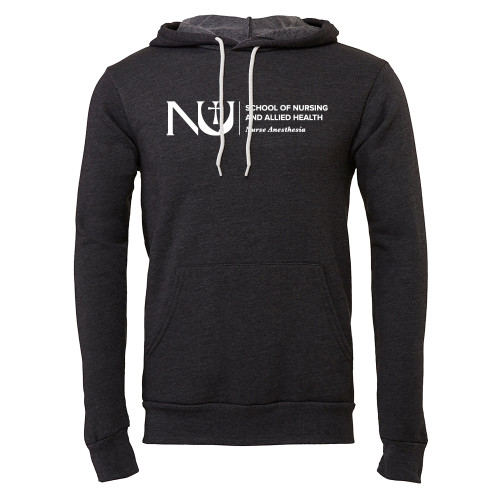 Main Image for  Bella + Canvas Dark Grey Heather Fleece Hood