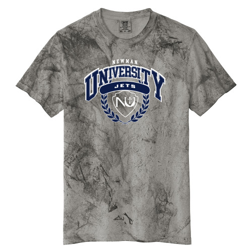  Comfort Colors Charcoal Heavyweight Color Blast Tee - Neal University Seal Wreath