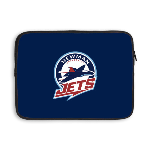  13 inch Neoprene Laptop Sleeve - Newman University Jets Full Primary Mark