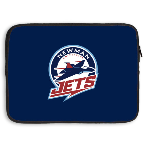  15 inch Neoprene Laptop Sleeve - Newman University Jets Full Primary Mark