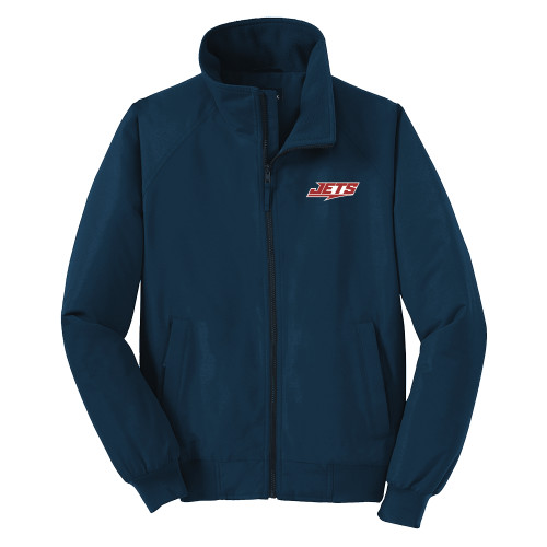  Navy Charger Jacket - Jets Wordmark EMB