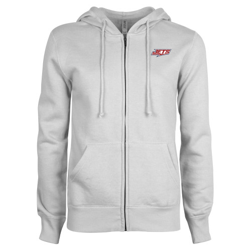 Main Image for  ENZA Womens White Fleece Full Zip Hoodie