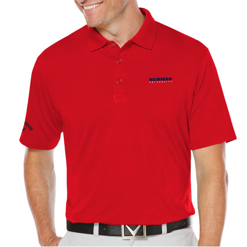  Callaway Red Opti Dri Chev Polo - Newman University Wordmark EMB