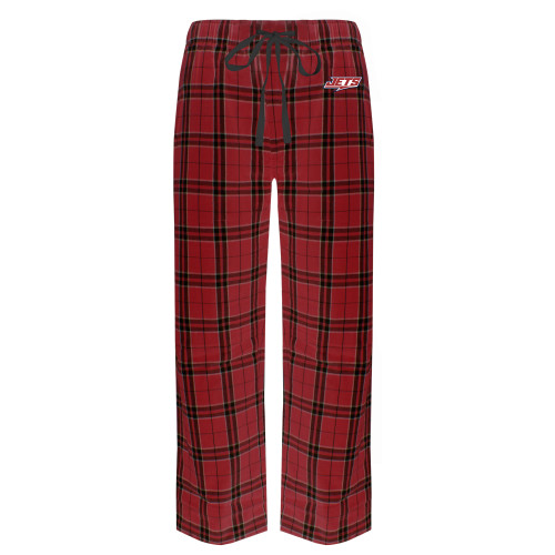  Red/Black Flannel Pajama Pant - Jets Wordmark EMB