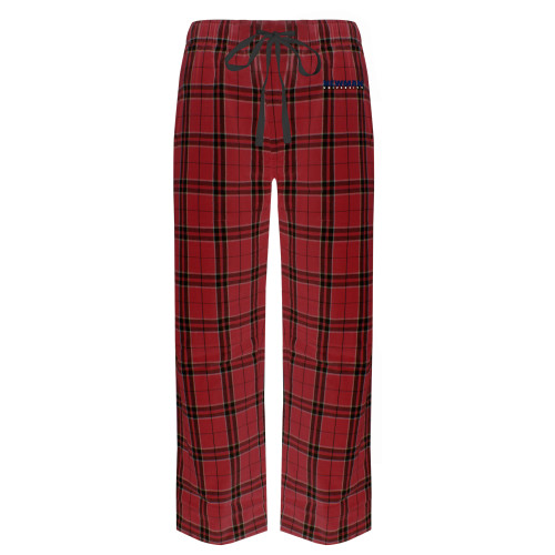  Red/Black Flannel Pajama Pant - Newman University Wordmark EMB