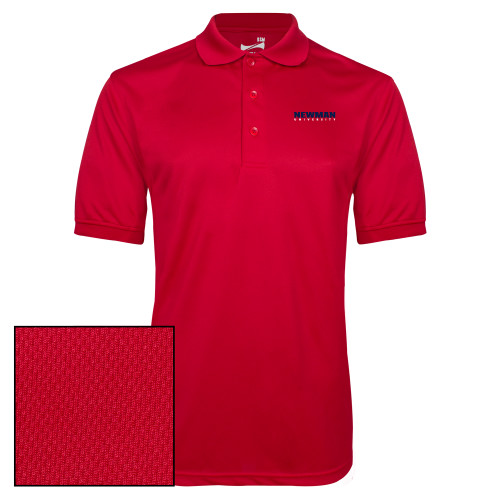  Red Dry Mesh Polo - Newman University Wordmark EMB