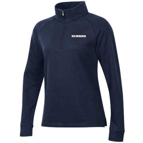  Gear Womens Navy 1/4 Zip - Newman University Wordmark EMB