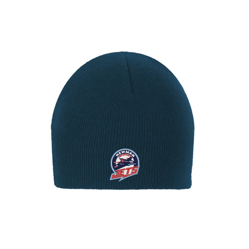  Navy Knit Beanie - Newman University Jets Full Primary Mark EMB