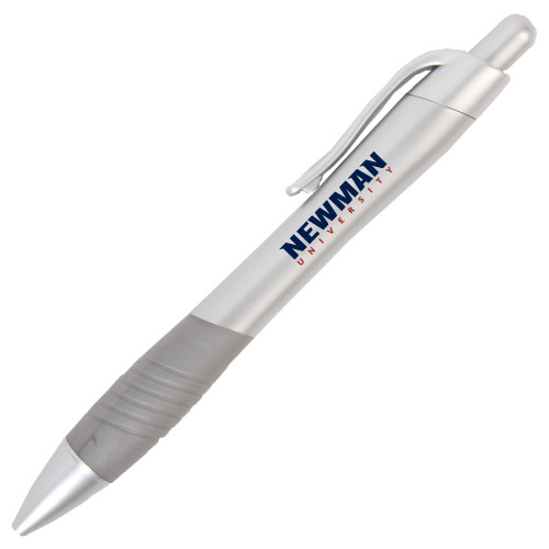  Metallic Mykonos Silver Pen - Newman University Wordmark