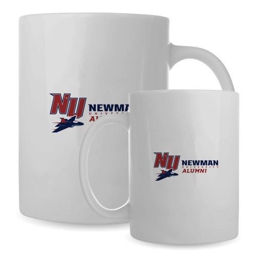  Full Color White Mug 15oz - Newman University Alumni