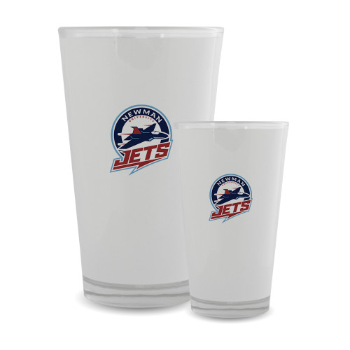  Full Color Glass 17oz - Newman University Jets Full Primary Mark
