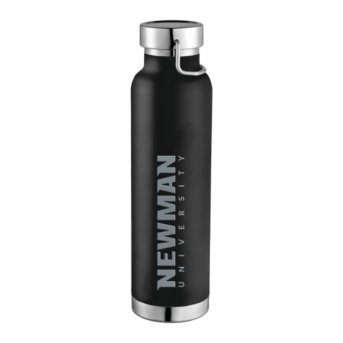  Thor Copper Vacuum Insulated Black Bottle 22oz - Newman University Wordmark Engraved