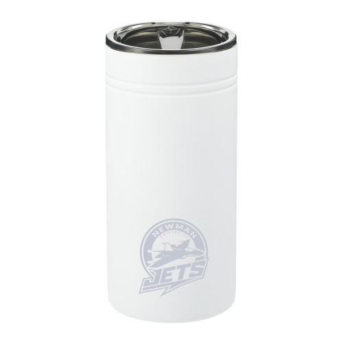  Sherpa Vacuum White Tumbler & Insulator 12oz - Newman University Jets Full Primary Mark Engraved