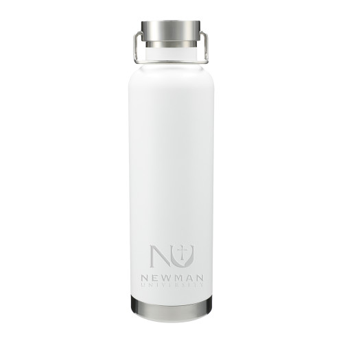  Thor Copper Vacuum Insulated White Bottle 32oz - Newman University Stacked Engraved