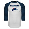 Thumbnail image for  White/Navy Raglan Baseball T Shirt