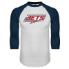 Thumbnail image for  White/Navy Raglan Baseball T Shirt