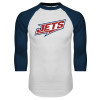 Thumbnail image for  White/Navy Raglan Baseball T Shirt