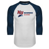 Thumbnail image for  White/Navy Raglan Baseball T Shirt
