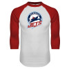 Thumbnail image for  White/Red Raglan Baseball T Shirt
