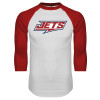 Thumbnail image for  White/Red Raglan Baseball T Shirt