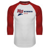 Thumbnail image for  White/Red Raglan Baseball T Shirt